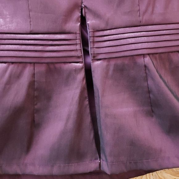 NWOT 💜🖤 R&M Richard's Purple  Evening Top/ Blouse - Picture 7 of 9